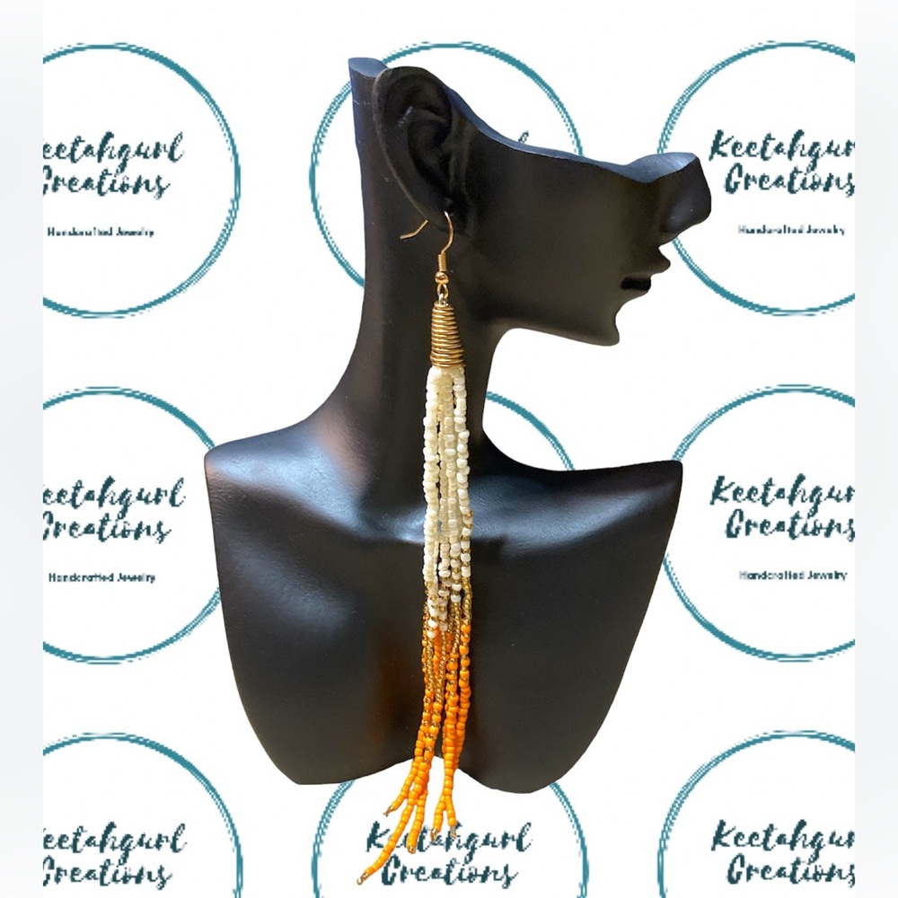 COPY - Handcrafted by Keetahgurl Bead Dangle Earrings